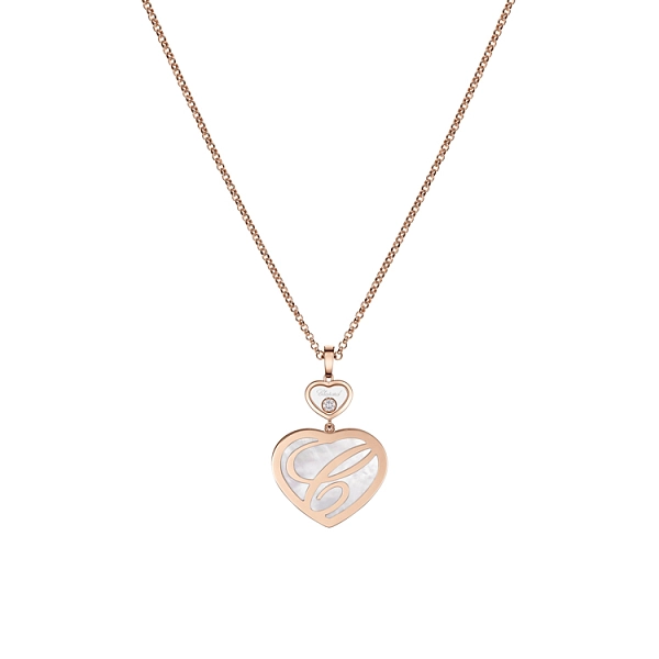 Золотой кулон Chopard Счастливые сердца 79A075-5301