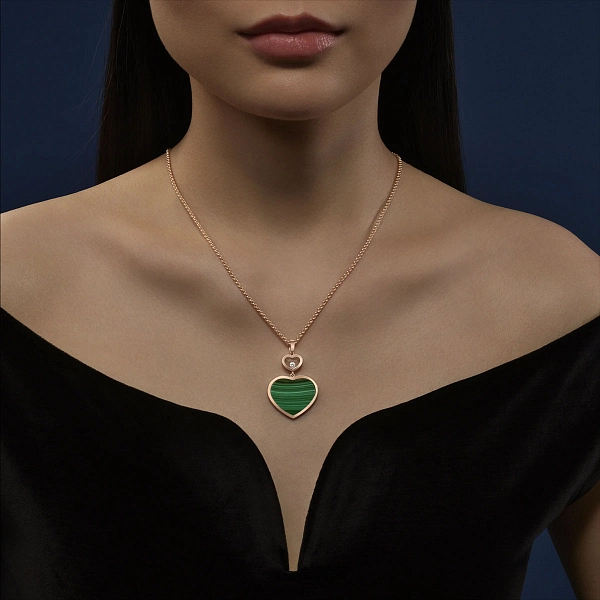 Золотой кулон Chopard Счастливые сердца 79A075-5151