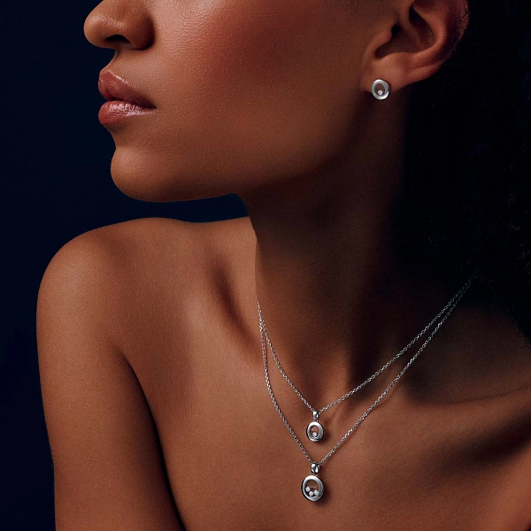 Золотой кулон Chopard Happy Diamonds 79A018-1001
