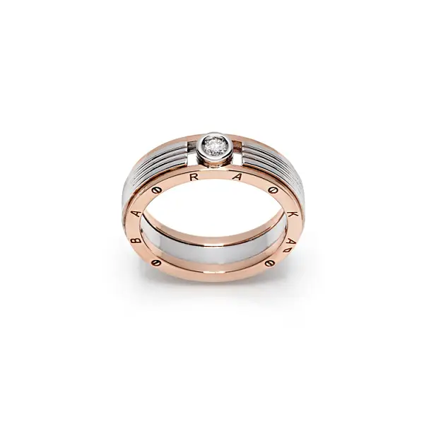 Золотое мужское кольцо Baraka с бриллиантом AN211461