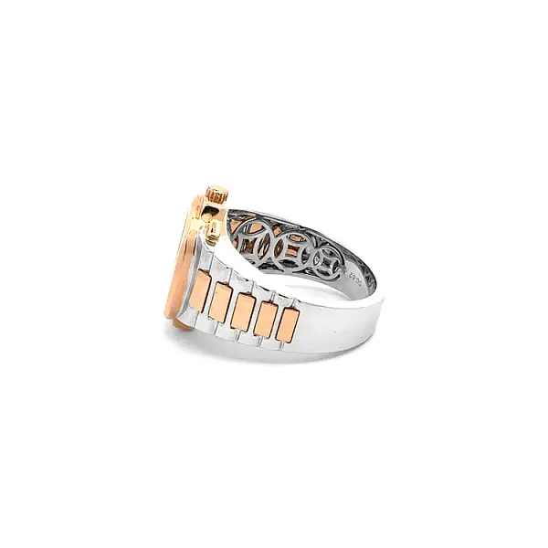 Золотое мужское кольцо с бриллиантами