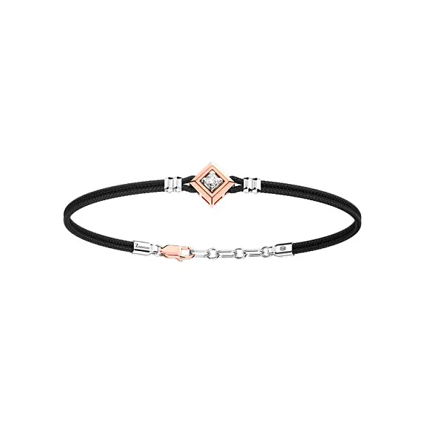 Золотой мужской браслет Zancan с бриллиантом