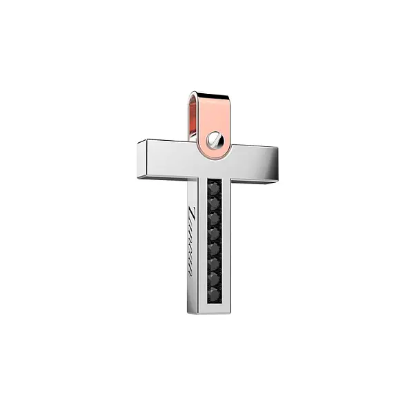 Золотая подвеска Крест Zancan EPE099BR