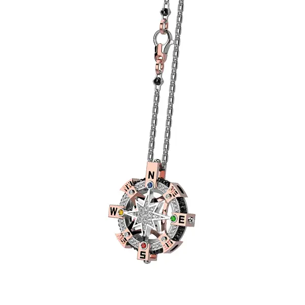 Золотая подвеска Zancan EC514BR60