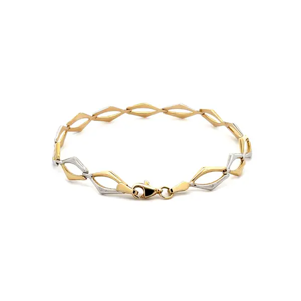 Золотой женский браслет из комбинированного золота