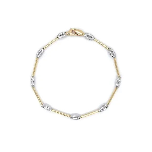 Золотой женский браслет из цветного золота