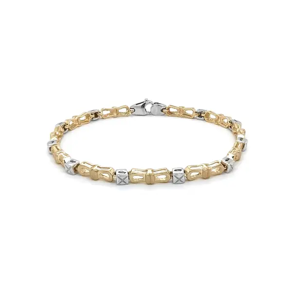 Золотой женский браслет из комбинированного золота