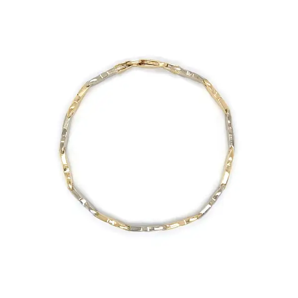 Женский браслет из комбинированного золота