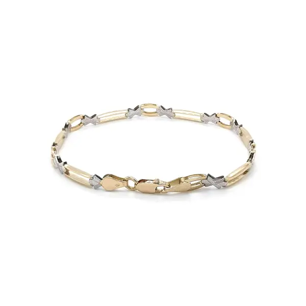 Золотой женский браслет из комбинированного золота