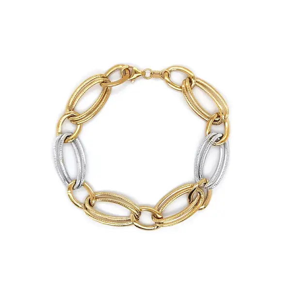 Золотой женский браслет из комбинированного золота