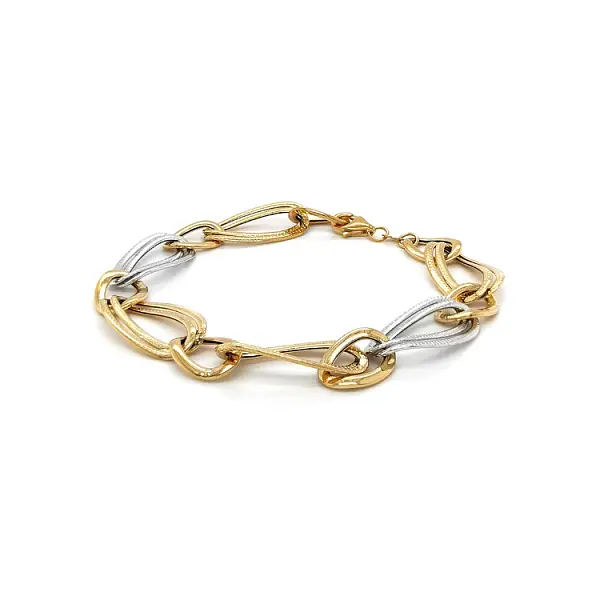 Золотой женский браслет из комбинированного золота