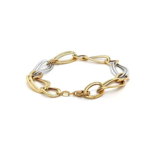 Золотой женский браслет из комбинированного золота