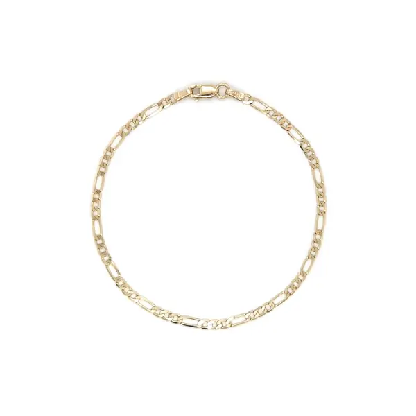 Золотой браслет Фигаро