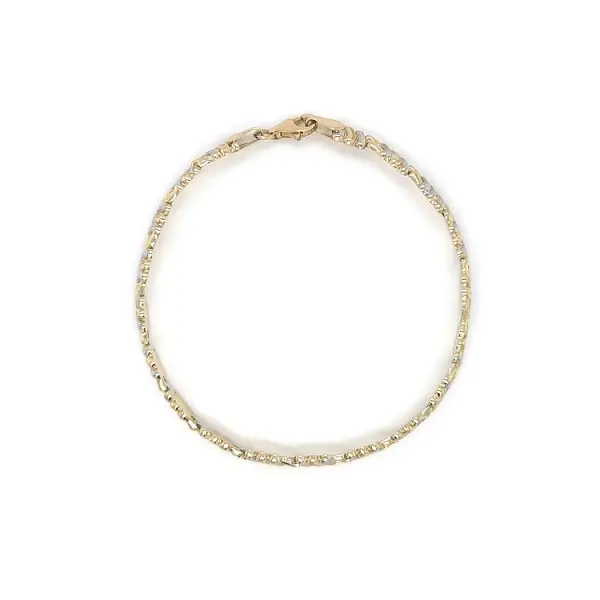 Золотой женский браслет из комбинированного золота