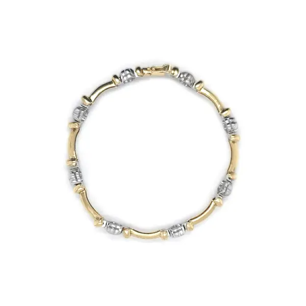 Женский браслет из комбинированного золота