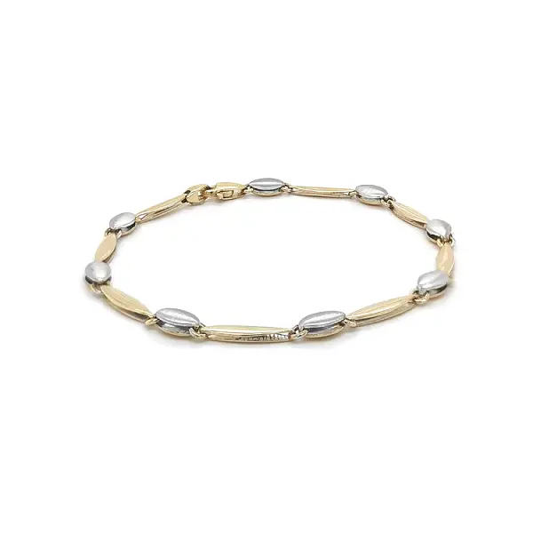 Золотой женский браслет из комбинированного золота