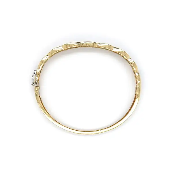 Золотой браслет с цирконами