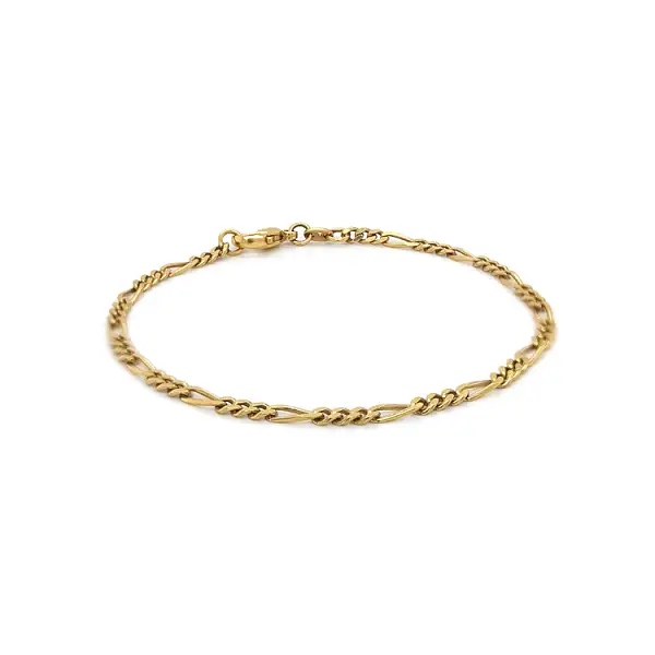 Золотой браслет Фигаро