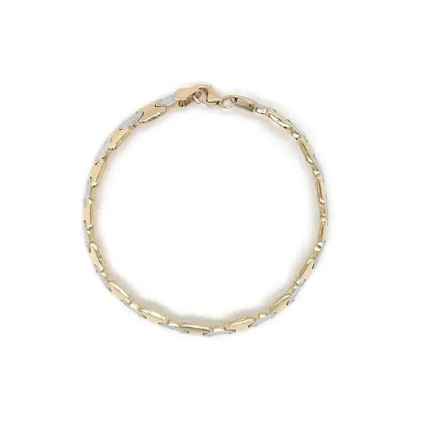 Золотой женский браслет из комбинированного золота