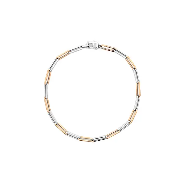 Золотой комбинированный браслет