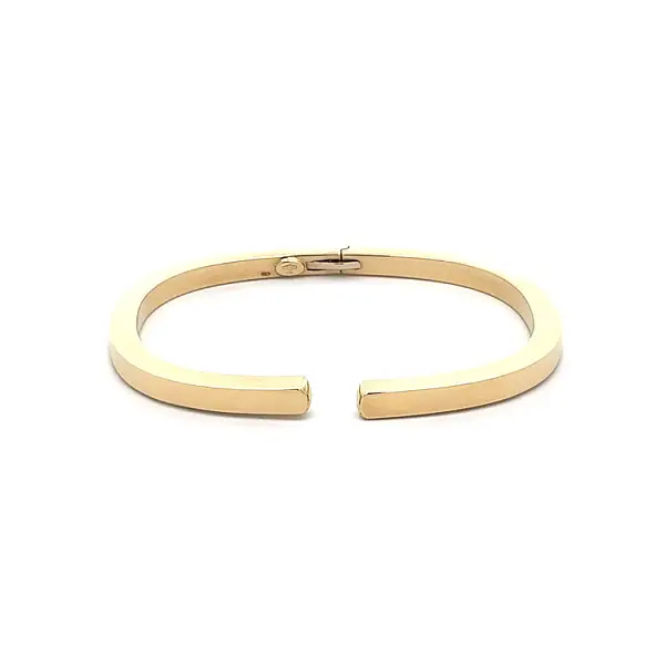 Золотой фиксированный браслет