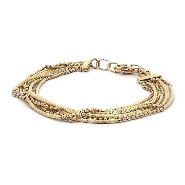 Золотой женский браслет