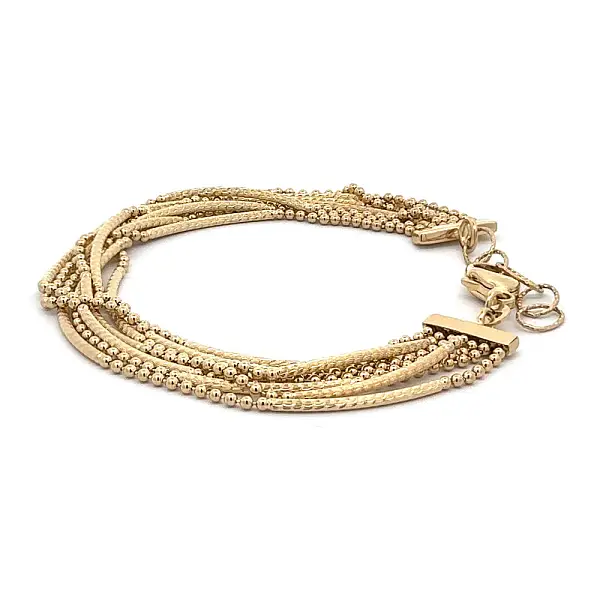 Золотой женский браслет