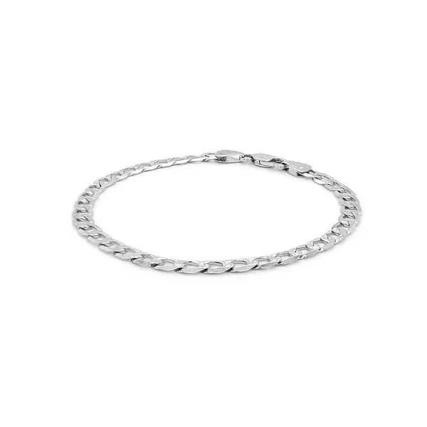 Браслет броненосец из белого золота