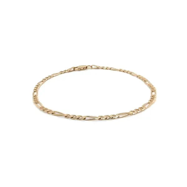 Золотой браслет Фигаро