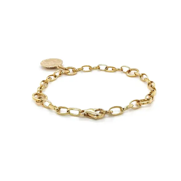 Золотой браслет для подвесок