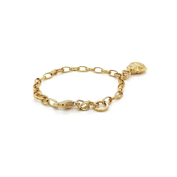 Золотой браслет для подвесок