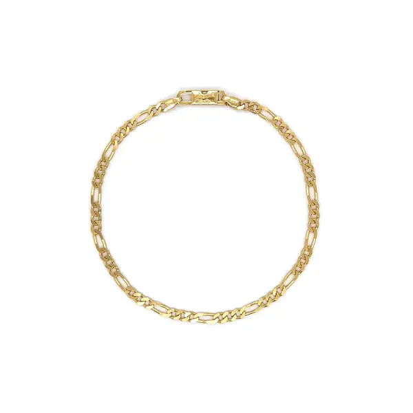 Золотой браслет Фигаро