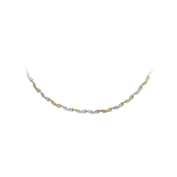 Женское ожерелье из комбинированного золота