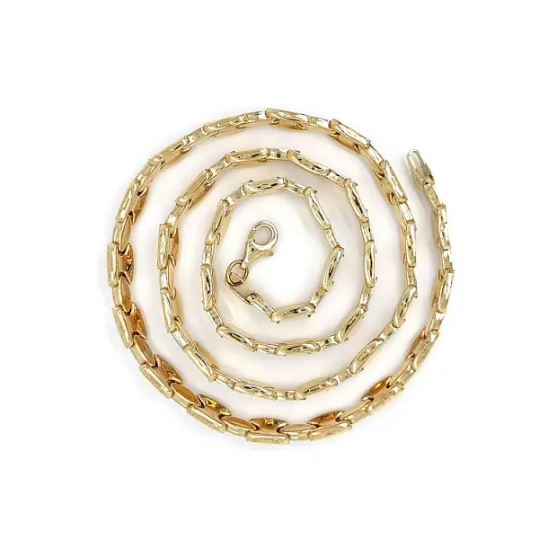 Золотое женское ожерелье из комбинированного золота