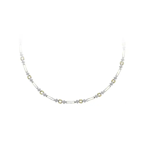 Золотое женское ожерелье из комбинированного золота