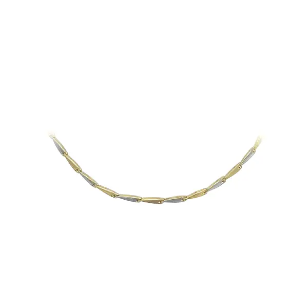 Золотое женское ожерелье из комбинированного золота