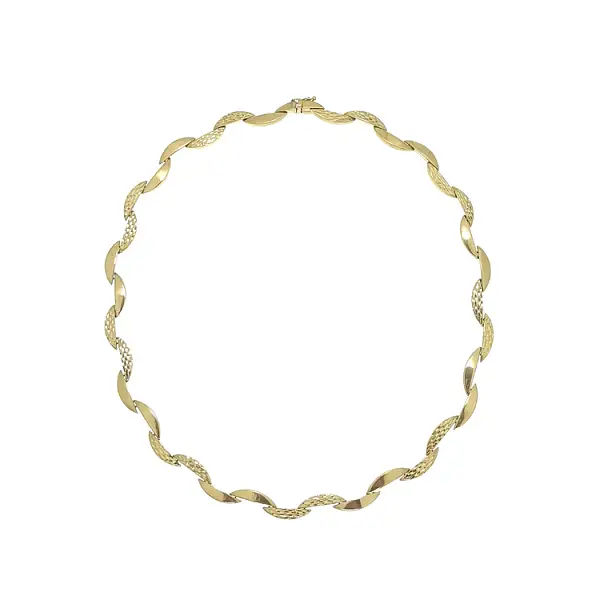 Золотое женское ожерелье