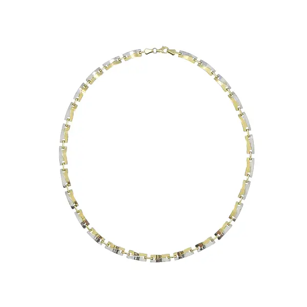 Женское ожерелье из комбинированного золота