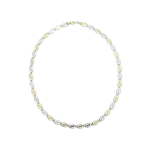 Женское ожерелье из комбинированного золота