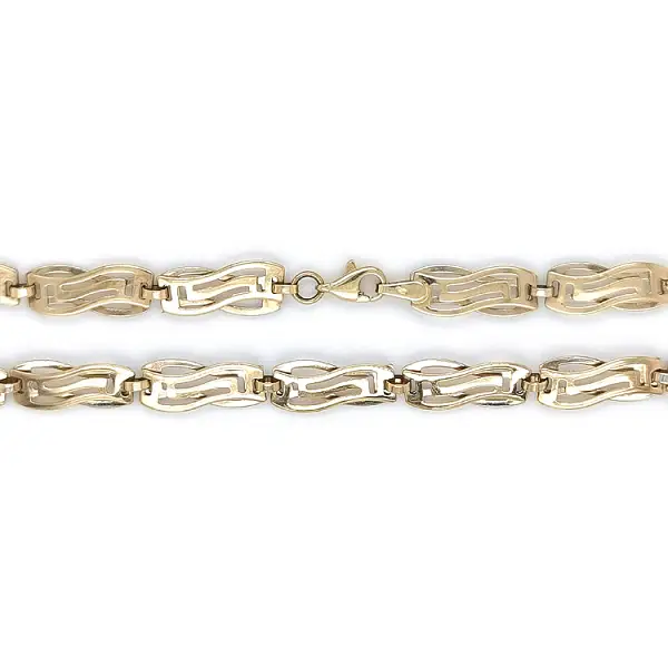 Золотое женское ожерелье из комбинированного золота