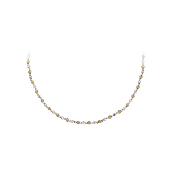 Золотое женское ожерелье из комбинированного золота