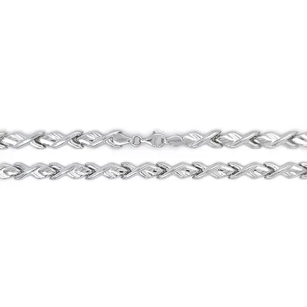 Женское ожерелье из белого золота