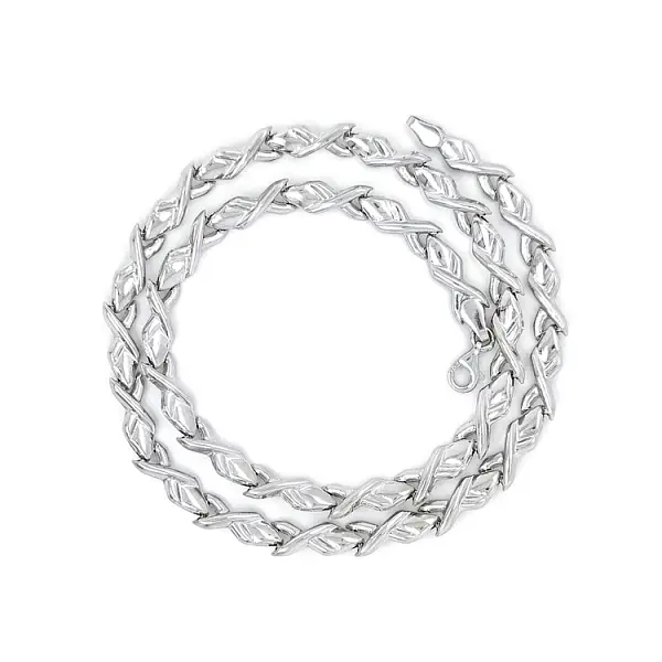 Женское ожерелье из белого золота