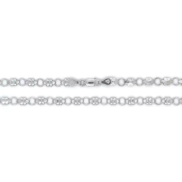 Женское ожерелье из белого золота