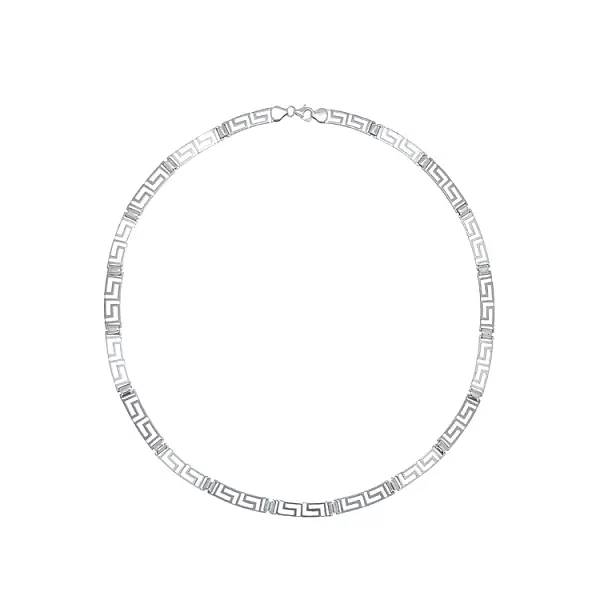 Женское ожерелье из белого золота