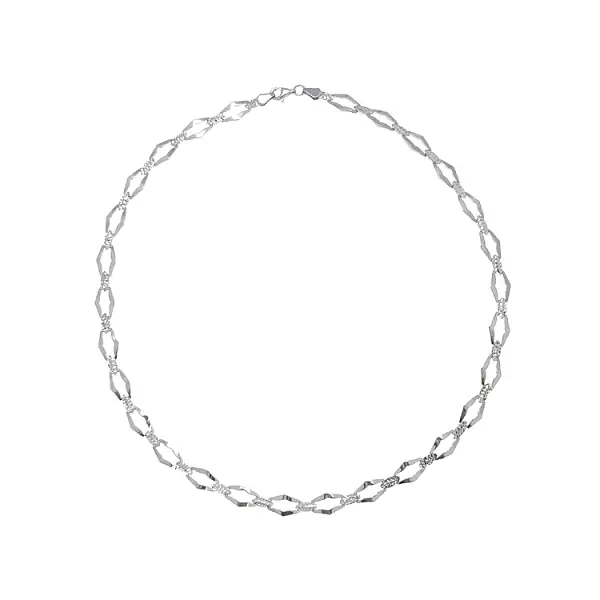 Женское ожерелье из белого золота