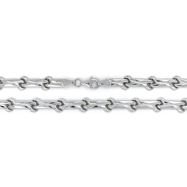 Женское ожерелье из белого золота