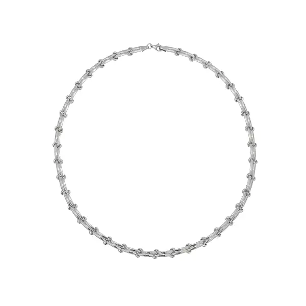 Женское ожерелье из белого золота