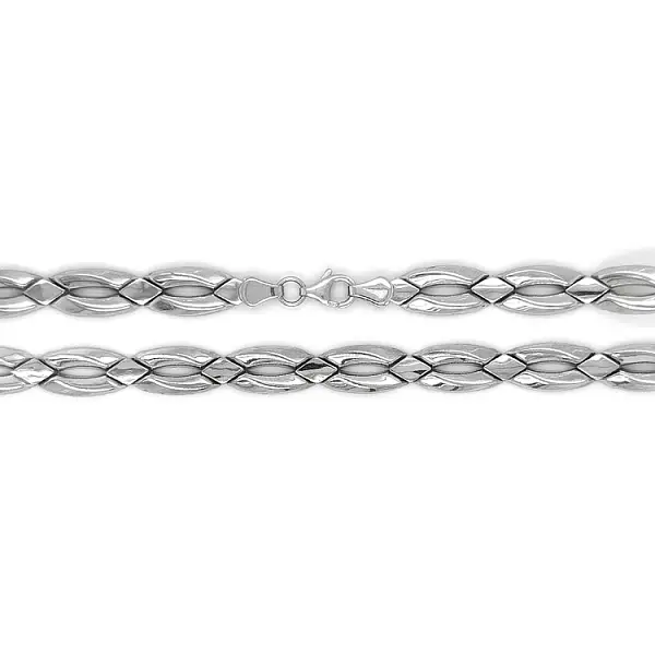 Женское ожерелье из белого золота