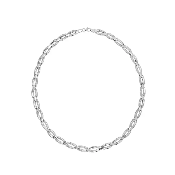 Женское ожерелье из белого золота